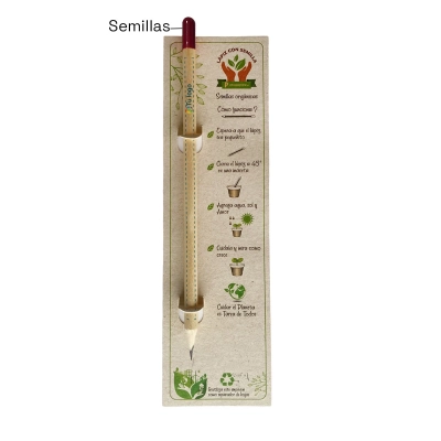 Lápiz con semilla personalizado
