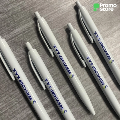 Bolígrafo Plástico White Pro