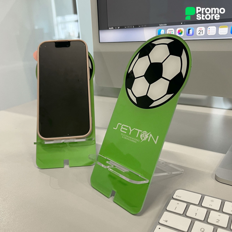 Porta celular acrílico Fútbol