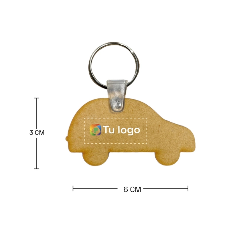 Llavero MDF de Carro