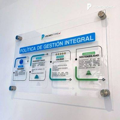 Hablador de pared con pernos decorativos