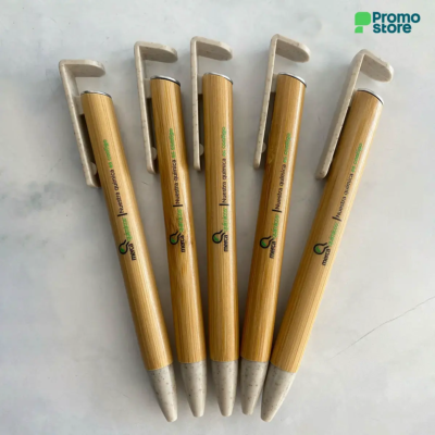 Boligrafo Bambú portacelular