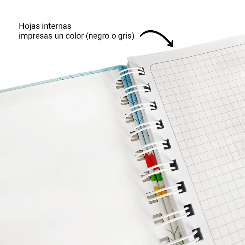 Cuaderno anillado 20×21 cm