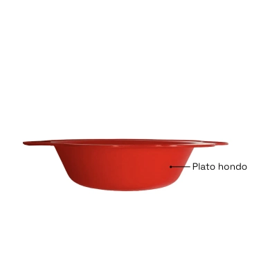 Plato plástico Flower