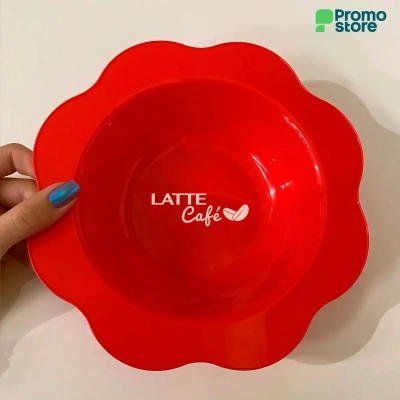 Plato plástico Flower