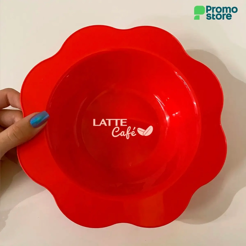 Plato plástico Flower