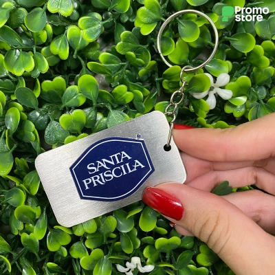 Llavero Rectangular Inox Full color