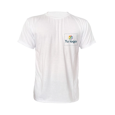Camisetas Poli-algodón cuello redondo