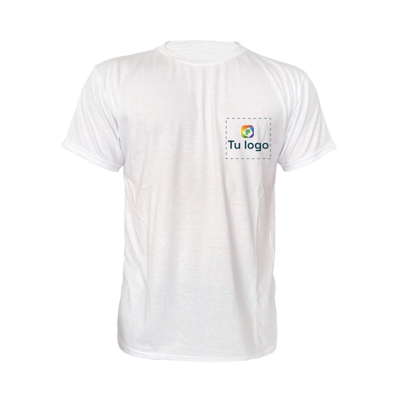 Camisetas Poli-algodón cuello redondo