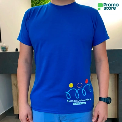 Camisetas Poli-algodón cuello redondo