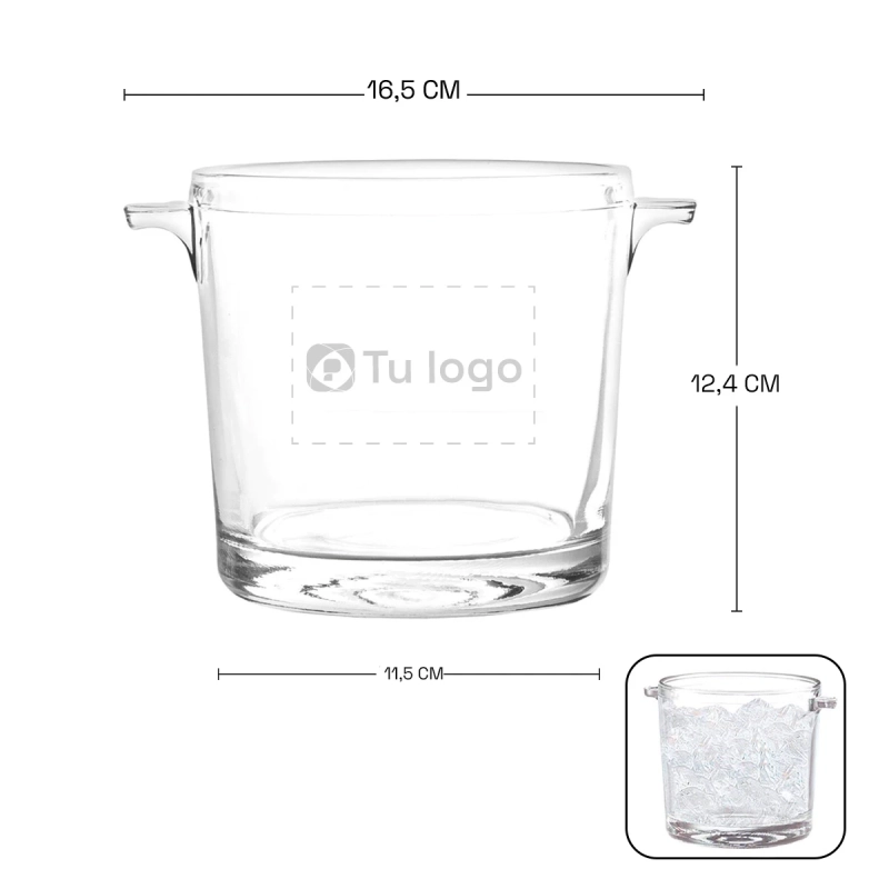 Hielera de cristal 35oz