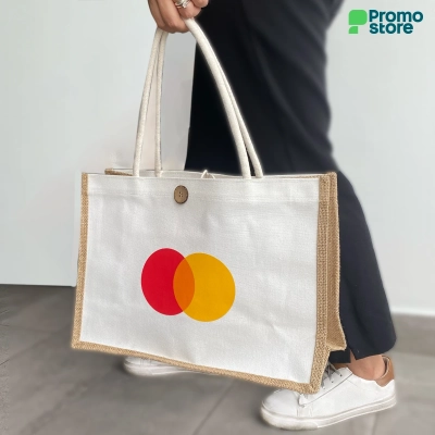 Bolso Playero de Yute + Lienzo