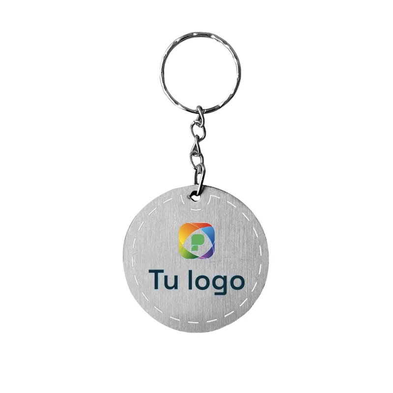 Llavero circular inox