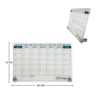 Pizarra acrílica con calendario perpetuo